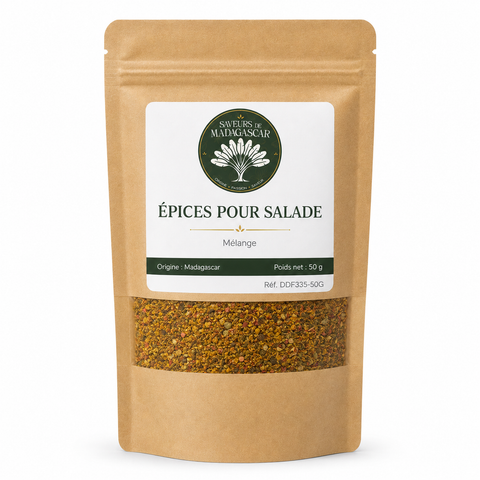 Sachet kraft refermable de 50 g — Épices pour salade de Madagascar