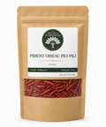 Sachet kraft refermable de 50 g — Piments oiseau pili-pili de Madagascar