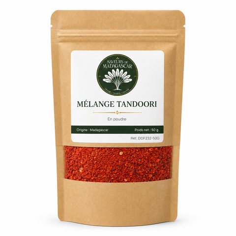 Sachet kraft refermable de 50 g — Mélange tandoori de Madagascar